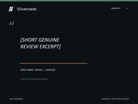 Silveroads Growth Pack editable customer review visual template