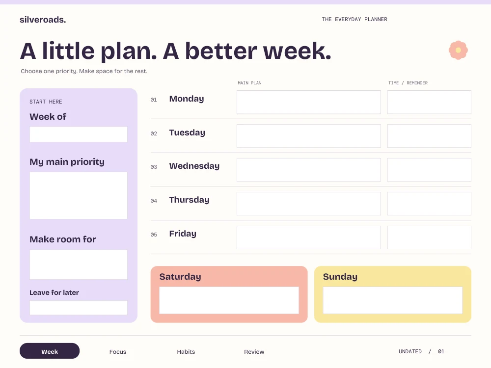 Weekly worksheet - actual file preview, page 1