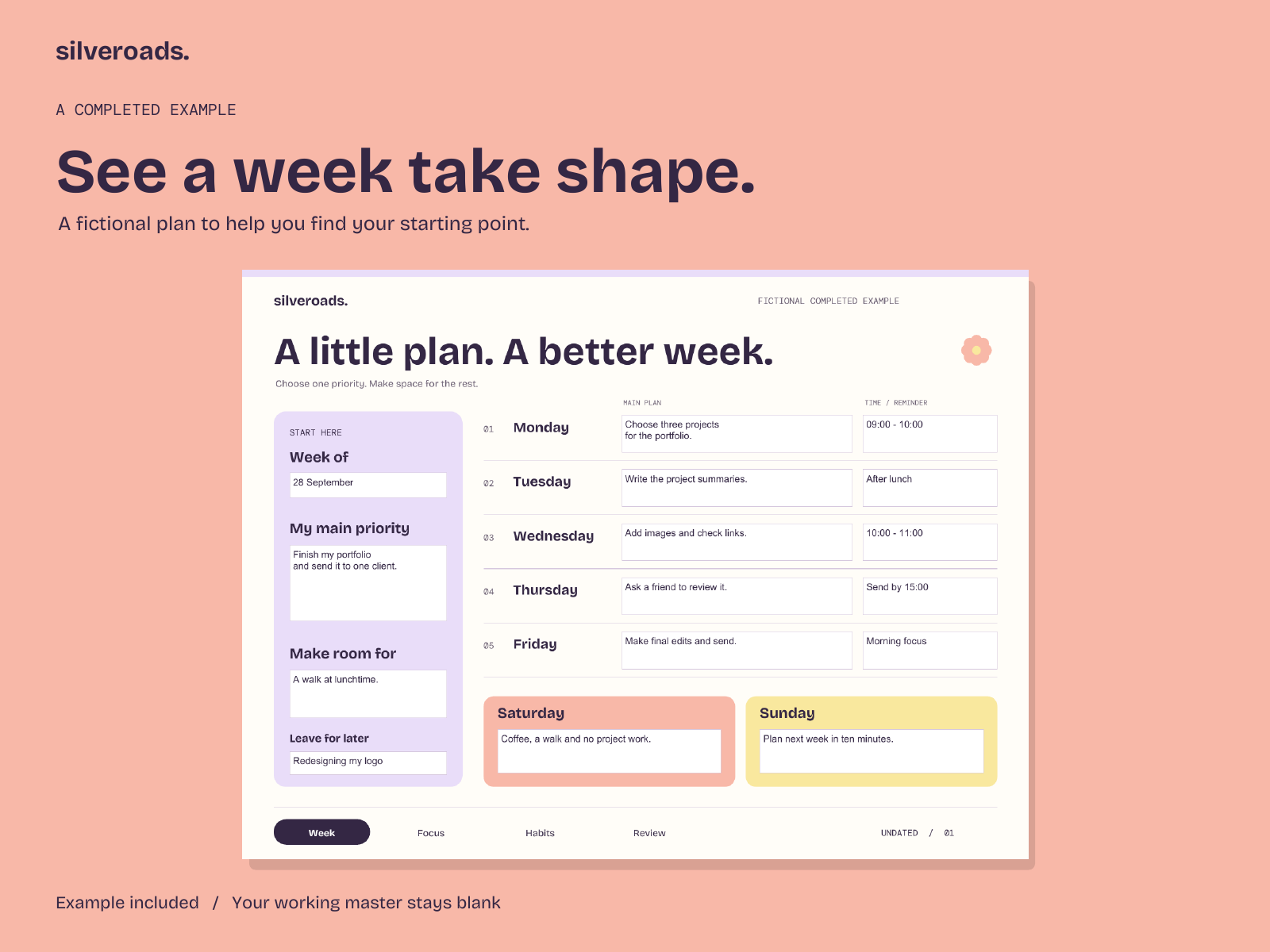 weekly example: actual included files