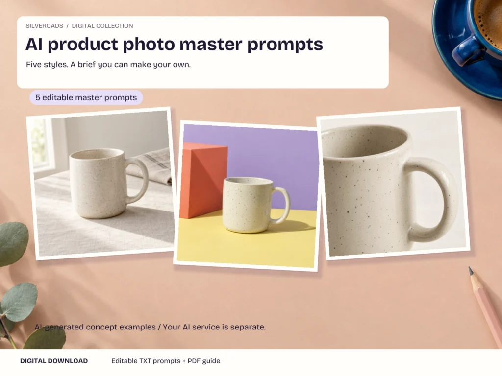 AI product photo master prompts - actual file preview